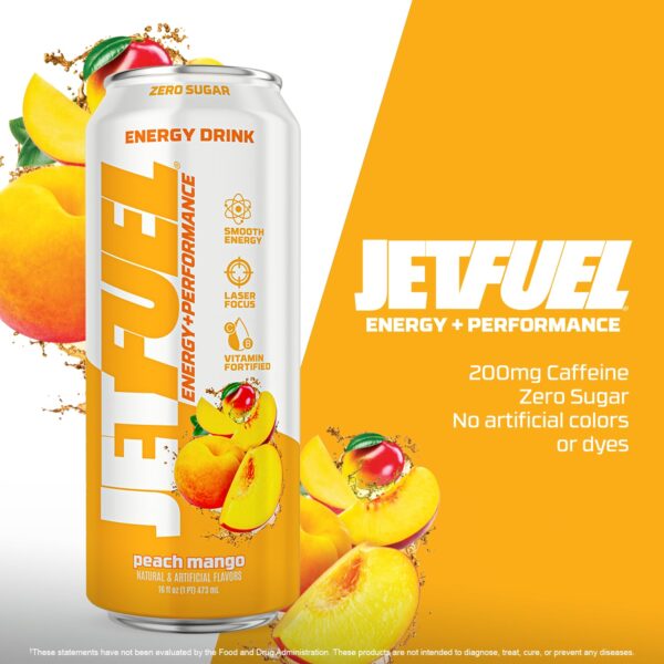 JetFuel Energy RTD (Peach Mango) 4 Pieces - Image 4