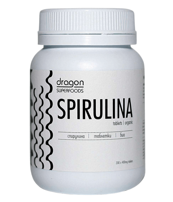 Spirulina tablets, Bio, Dragon Superfoods, 80g (200tabs x 400mg)